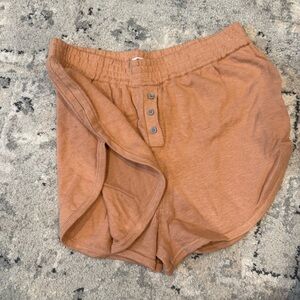 Madewell High Waist Peach Knit Shorts - L